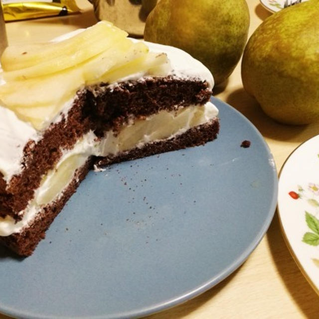 試作品＊ラフランスのケーキ2種