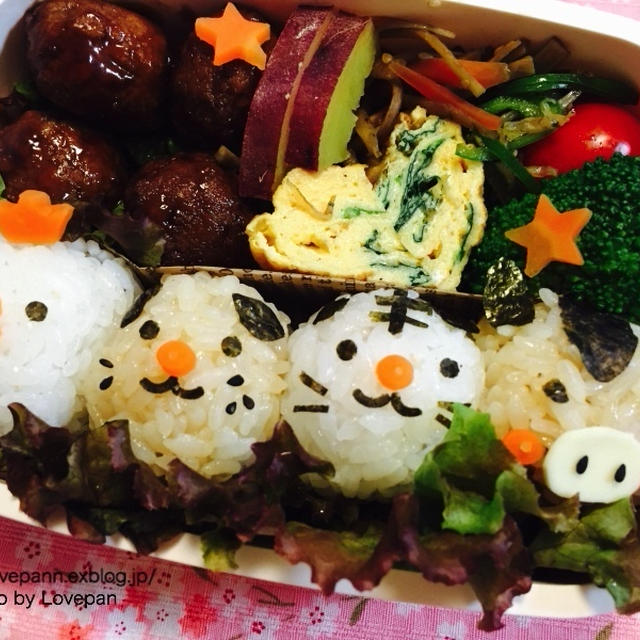 ブレーメンの音楽隊弁当♪