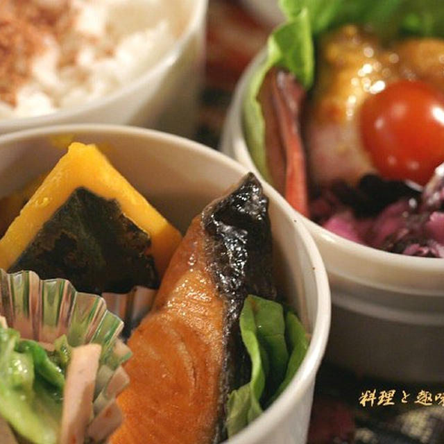 男弁当／主人の朝弁と昼弁当のご紹介です。又お弁当が始まりました〜＾＾