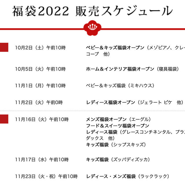 【福袋2022　オンライン】高島屋・東急百貨店・阪急百貨店・阪神百貨店・大丸松坂屋　