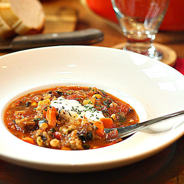 Sausage &amp; Barley Vegetable Soup