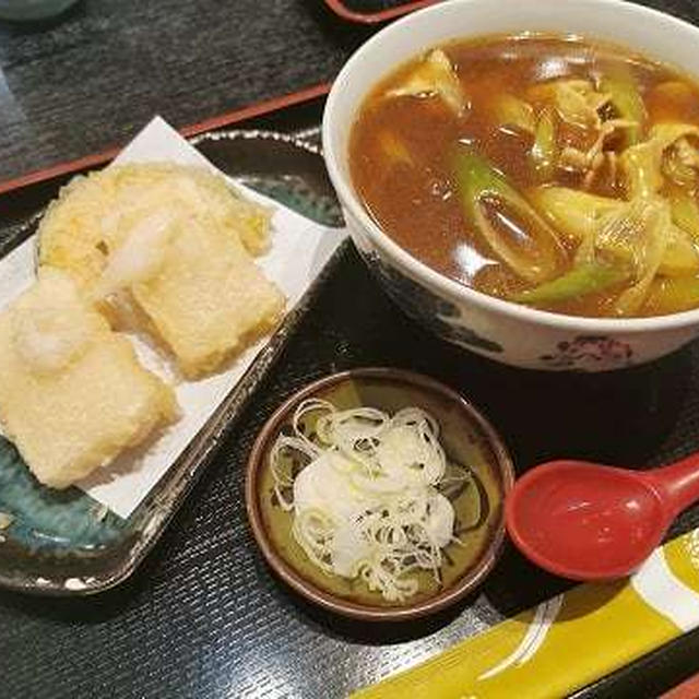 カレー蕎麦にプラスαのランチ！