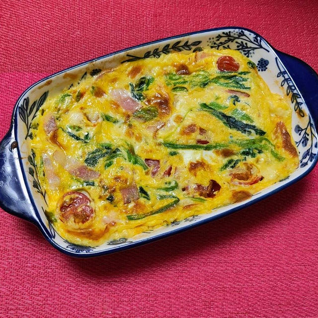 レンジdeキッシュだったり久しぶりにサンプルも。