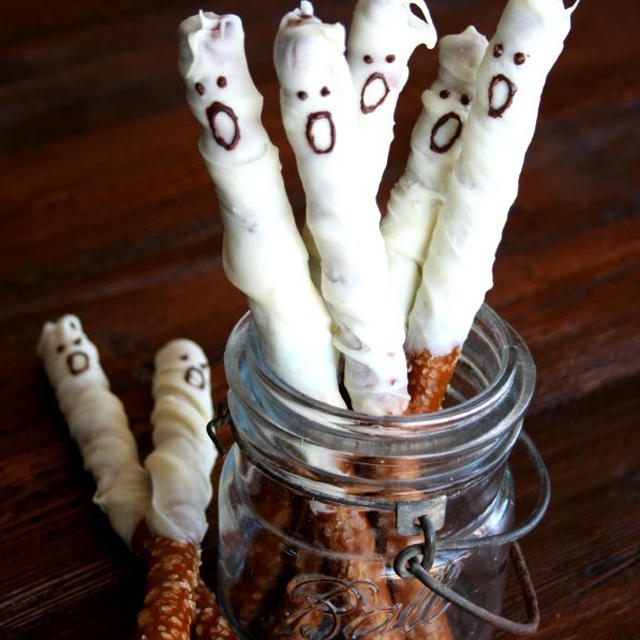 Ghost Pretzel Sticksお化けプレッツェル棒