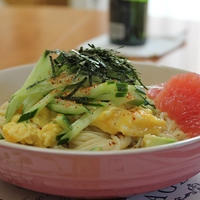 たらこと半熟卵のパスタ♪