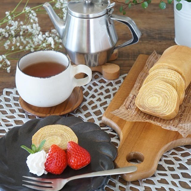 ホットケーキミックスでバウムクーヘン