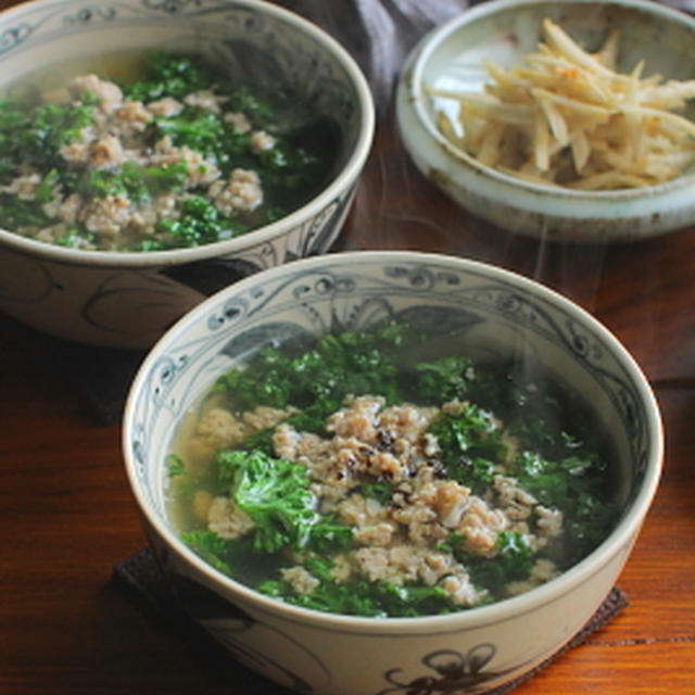 ベトナム風 豚挽肉とパセリのスープ