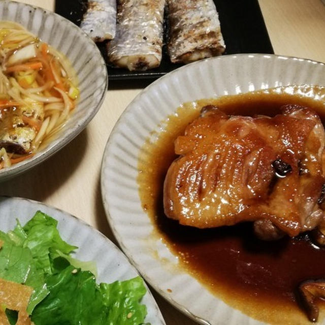 今日のごはんできてるよ。＃107　鴨肉の残りで・・・