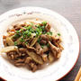 ごぼうと豚肉のソース炒め☆