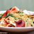 海老とたこの水菜パスタ＆「厚揚げの甘味噌蒸し」＆「ちょっとは・・・」
