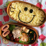 2015/03/31 枠弁☆毎日HAPPY♡…だといいな(*´∀｀)　Mr.HAPPY　キャラ弁