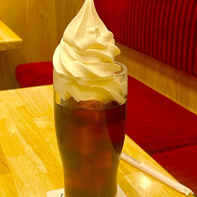 コメダ珈琲店のモーニング、クリームコーヒー、エッグサンド