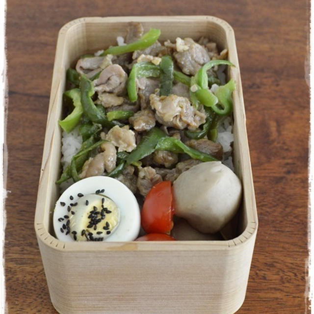 【青椒肉絲丼弁当、海老フライ弁当、と虫事情と慣れ】