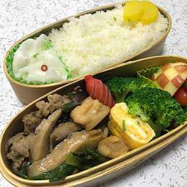 牛肉とわけぎの好き煮弁当