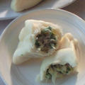 夏白菜まんとお好み焼き♪♪
