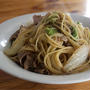 白菜と豚肉の和風パスタ