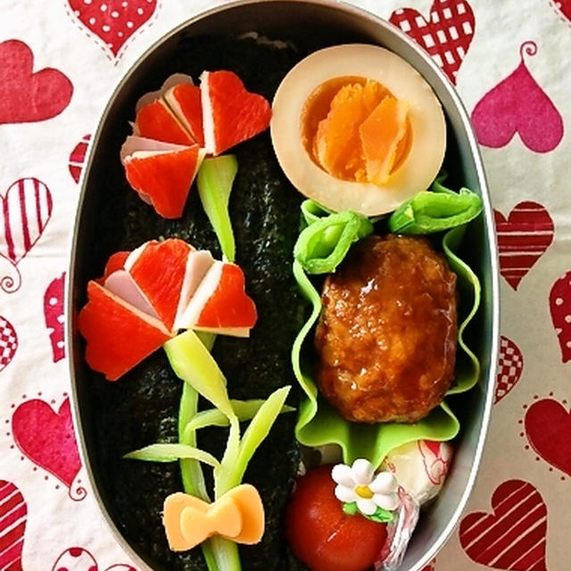 母の日に　カーネーションのお弁当
