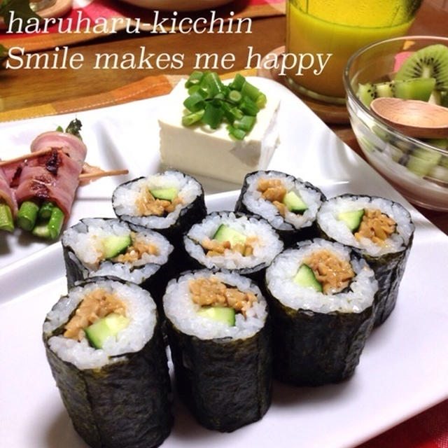 納豆巻き〜試合当日朝ごはん