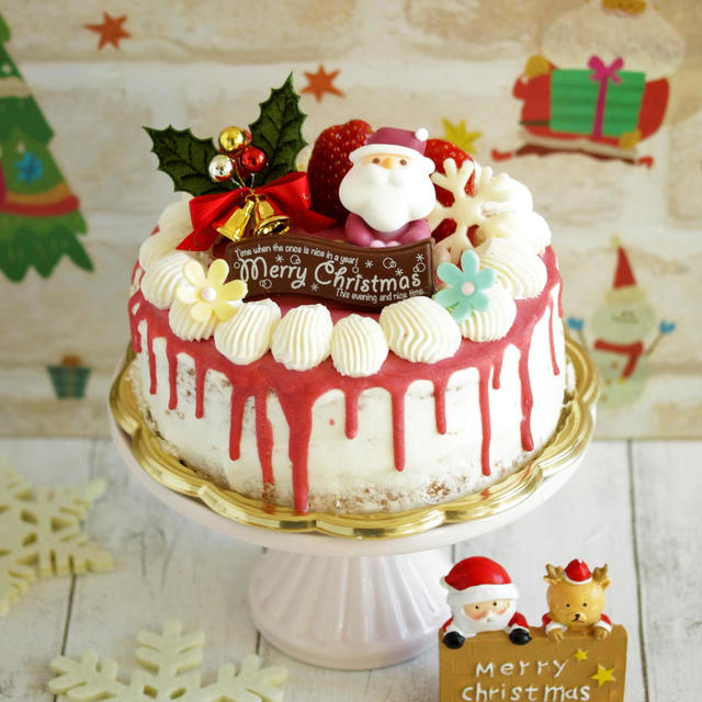 * 苺のクリスマスケーキ♪