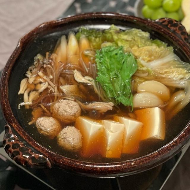手作り鰯のつみれ入り、スタミナお鍋の夜ごはん