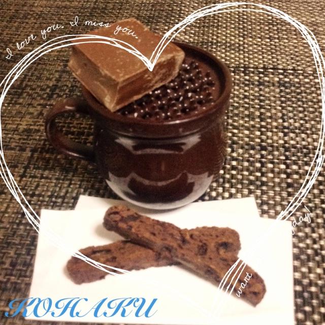 バニラの香りのホットチョコ♪( ´▽｀)