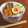 美味しさ3倍！煮卵とネバネバ山芋とオクラの鰻丼