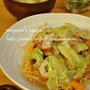 １週間節約献立～皿うどん。たまごスープ。きゅうりのナムル。～
