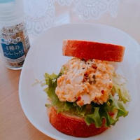 カリフラワーとたまごサラダのサンドイッチ♪ミニ食パン♪