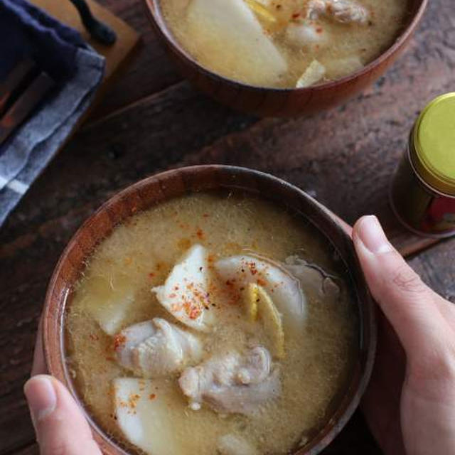 【レシピ】鶏と里芋のほっこり味噌汁