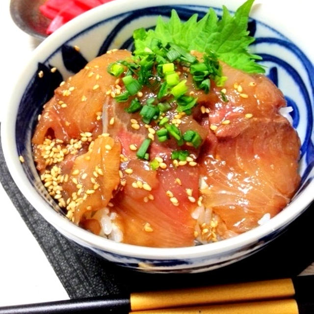 イナダ ブリ の漬け丼 By Mariaさん レシピブログ 料理ブログのレシピ満載