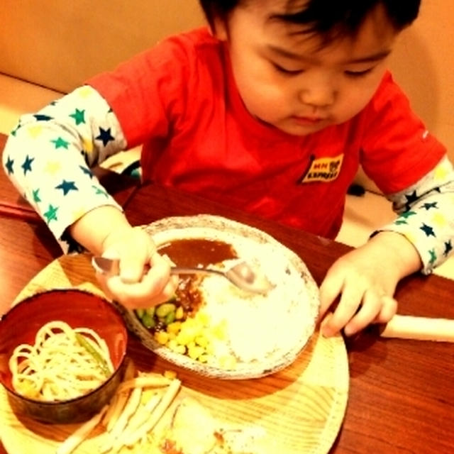 旬菜食健ひな野で息子とランチブッフェ