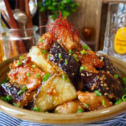 【レシピ】豚こまがジューシーに♬豚肉と茄子の甘酢炒め♬