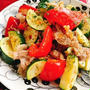 ズッキーニと豚肉のニンニク炒め(動画レシピ)/Zucchini and pork sauteed with garlic.