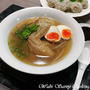 そうめんラーメンともち米筍シュウマイ