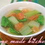 夏向け簡単レシピを画像付きでアップしていきます♪【１】『青梗菜とトマトのさっぱり中華スープ』