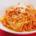 「トマトジュース」de「トマトジュースパスタ」の巻