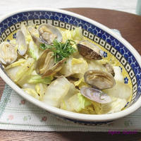 白菜とアサリの炒め物