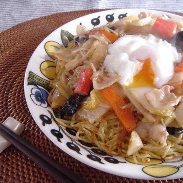 野菜たっぷり♪あんかけ焼きそば。