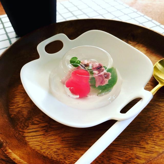 新食感！喉越し♡つるりん　『水桜もち』が超絶美味しーーーい！