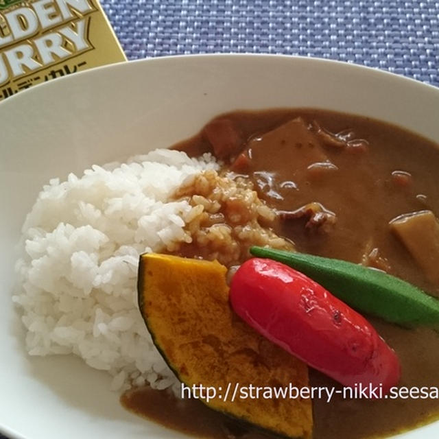 S&Bゴールデンカレーのレトルトで夏カレー