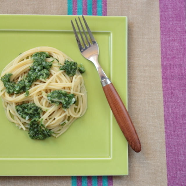 水菜のジェノベーゼ　スパゲッティー