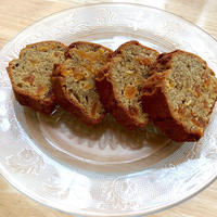 粉末ごぼう茶で☆アプリコット入りごぼう茶パウンドケーキ