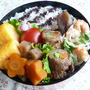 野菜の牛肉巻き弁当＆栗ごはん♪