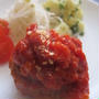 「トマト煮込みハンバーグ」