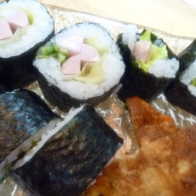 魚肉ソーセージで太巻き★
