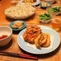 『へぎそば＆天ぷら』の夜ごはん。