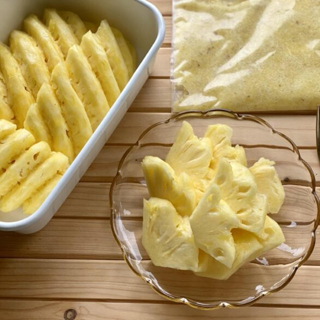 簡単！パイナップルのおしゃれな切り方 | 保存方法と賞味期限