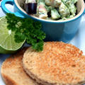 Curried Shrimp Avocado Salad Sandwich海老とアボカドのカレー風味サラダサンドイッチ