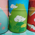 富士山缶に新茶を入れて、誕生日に！