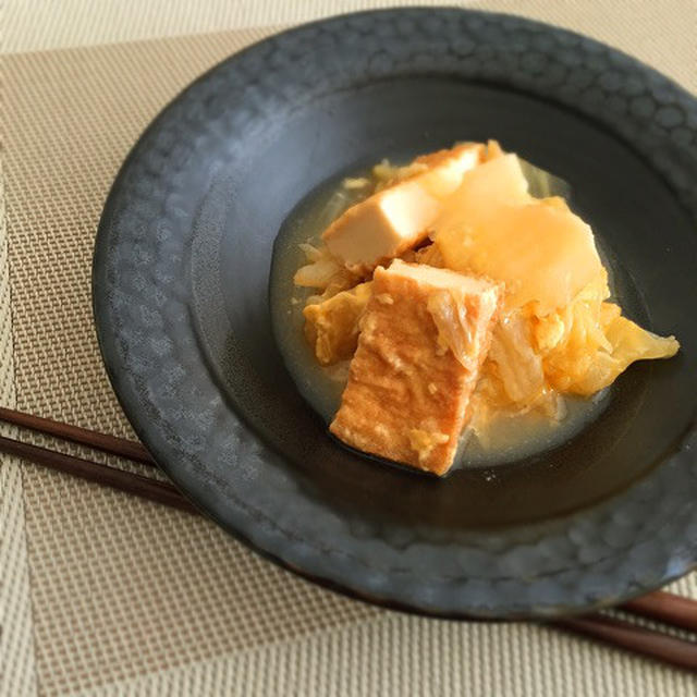 丼にしても♡白菜と厚揚げの甘辛卵とじ＊手作りジンジャーエール